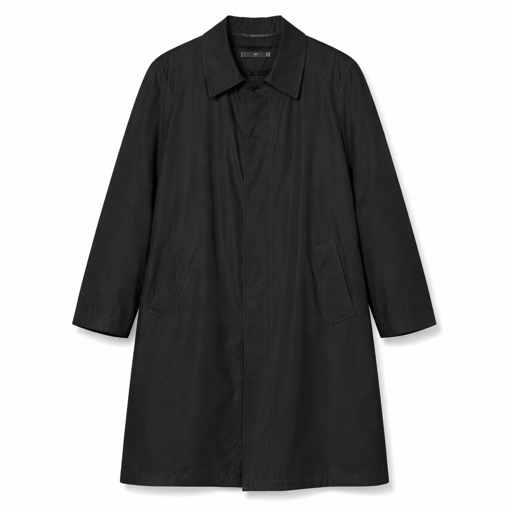 Jos. A Bankโ Black Jacket 46R Classic Single Breasted Over Coat Mens